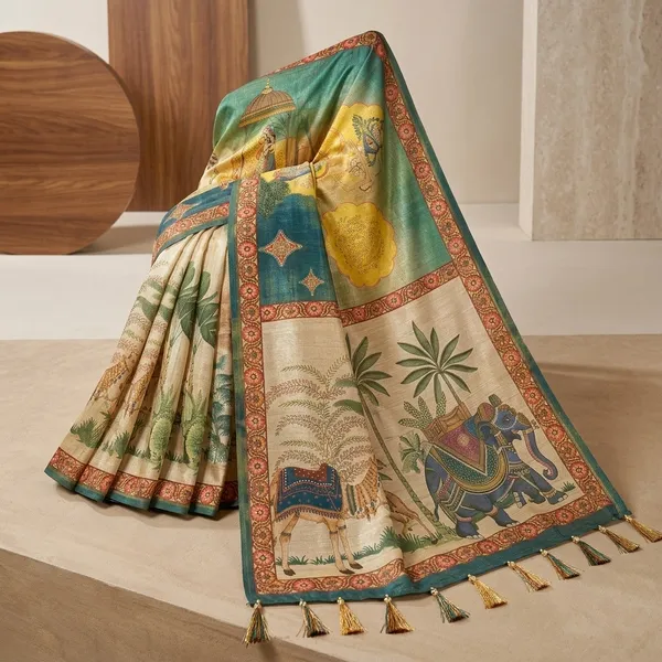 Multicolor_Lilan_Printed_Saree