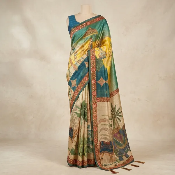 Multicolor_Lilan_Printed_Saree