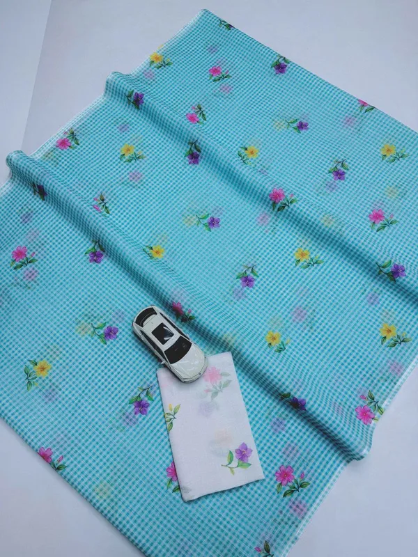 White_And_Blue_Lilan_Printed_Saree