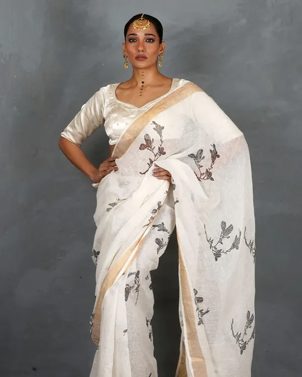 White_Lilan_Printed_Saree
