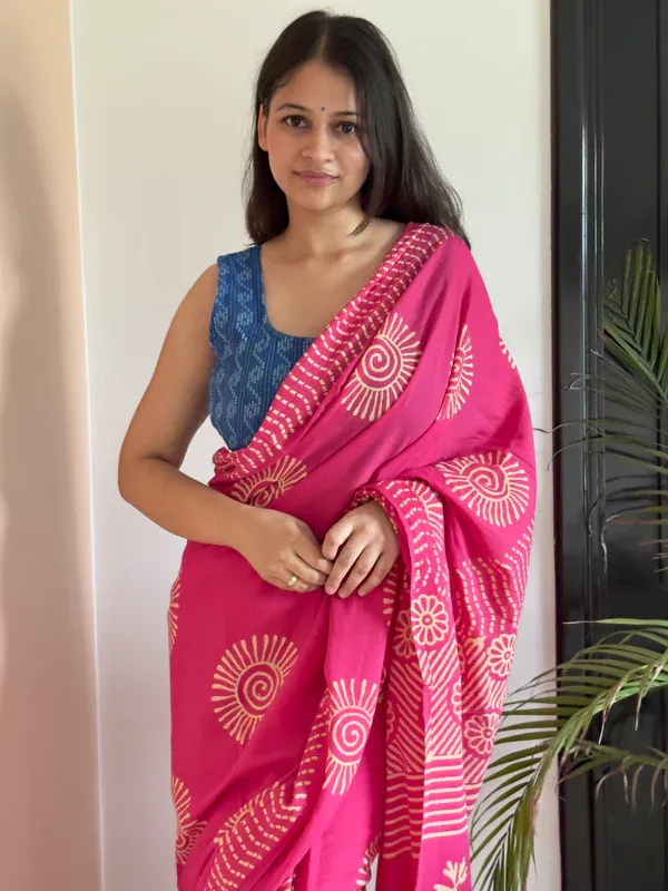 Pink_Lilan_Printed_Saree