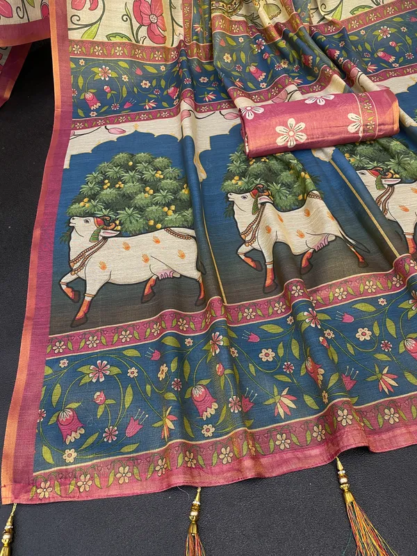 Multicolor_Lilan_Printed_Saree