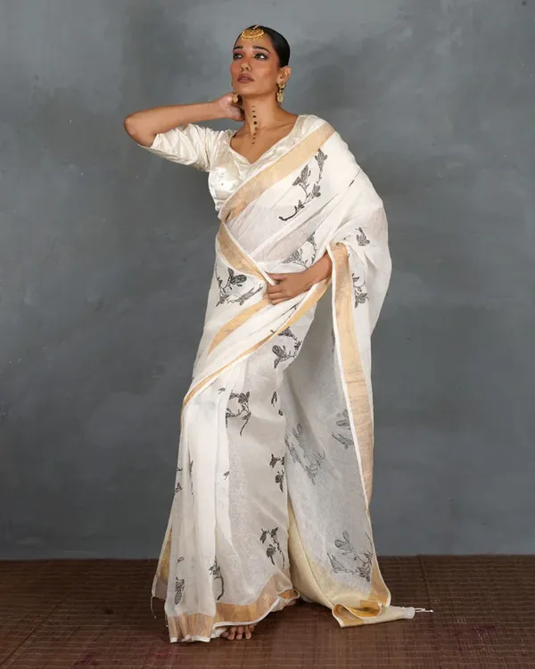 White_Lilan_Printed_Saree