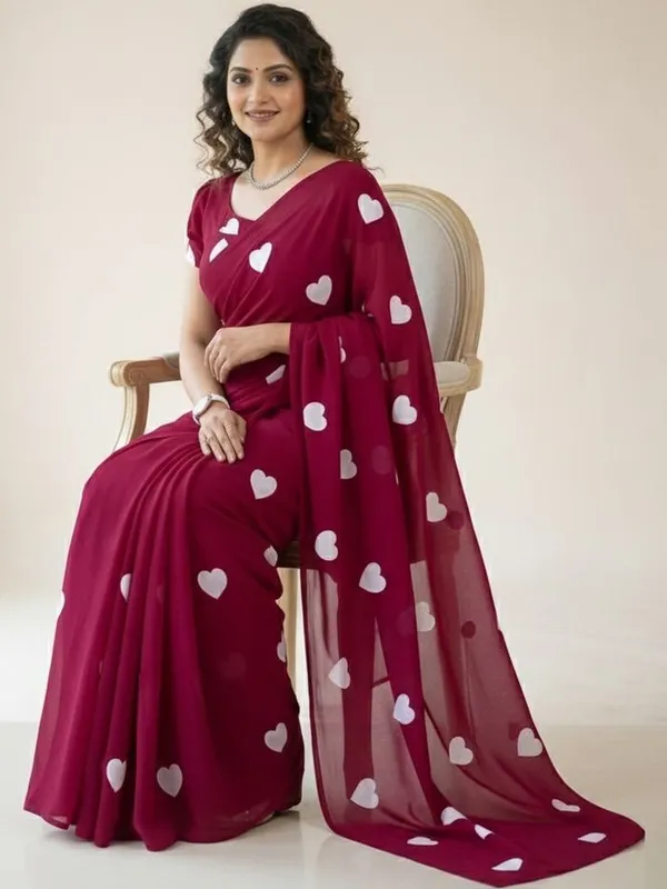 Maroon_Lilan_Printed_Saree