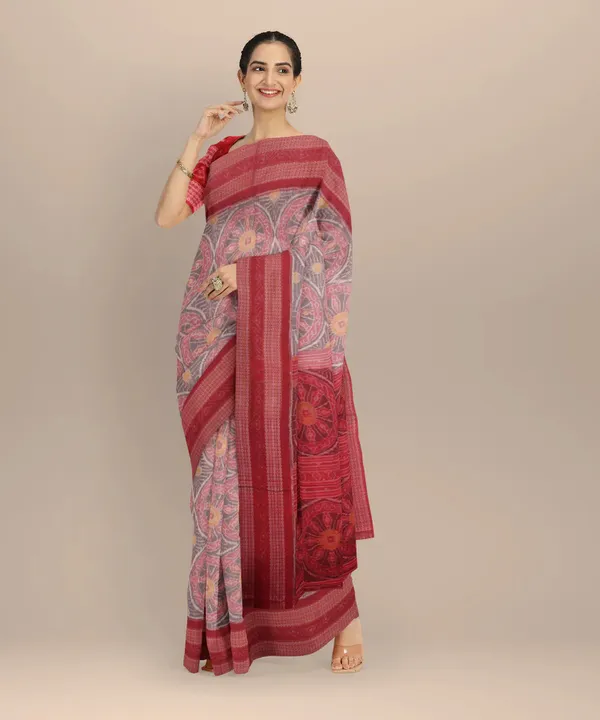 Red_Lilan_Printed_Saree