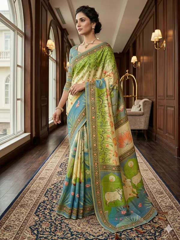Multicolor_Lilan_Printed_Saree