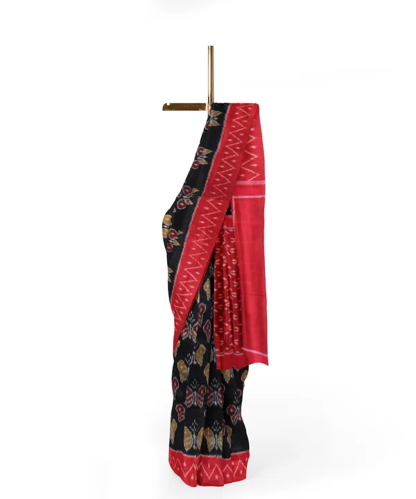 Black_And_Red_Lilan_Printed_Saree