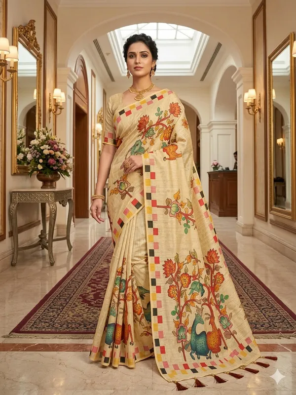 Beige_Lilan_Printed_Saree