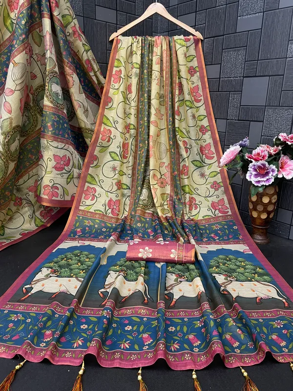 Multicolor_Lilan_Printed_Saree