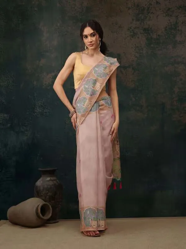 Pink_Lilan_Printed_Saree