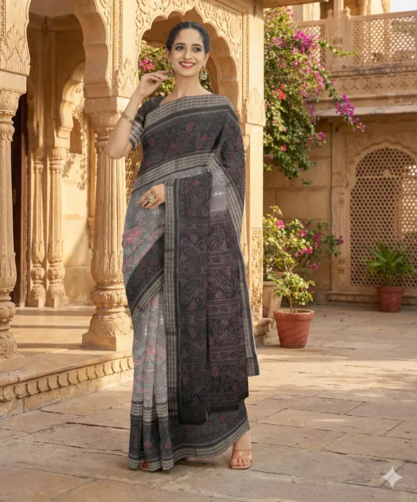 Multicolor_Lilan_Printed_Saree
