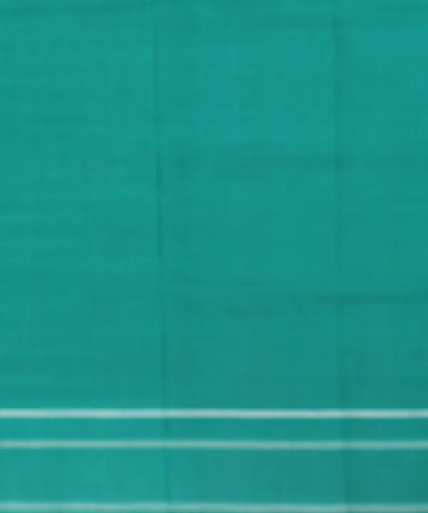 White_And_Teal_Lilan_Printed_Saree