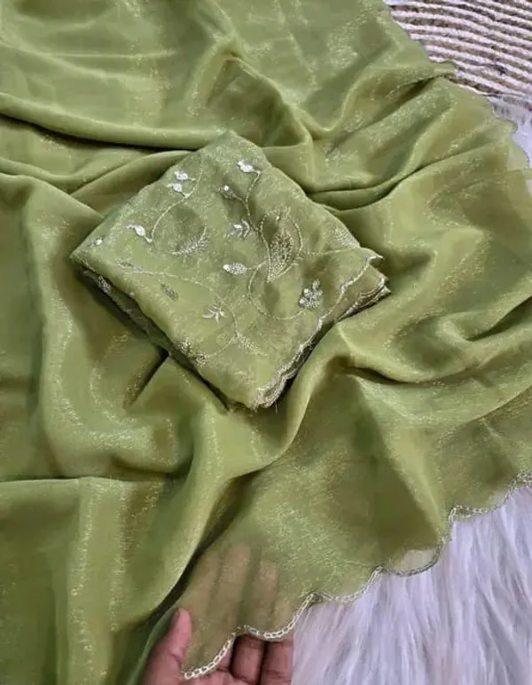 Olive_Green_Lilan_Printed_Saree