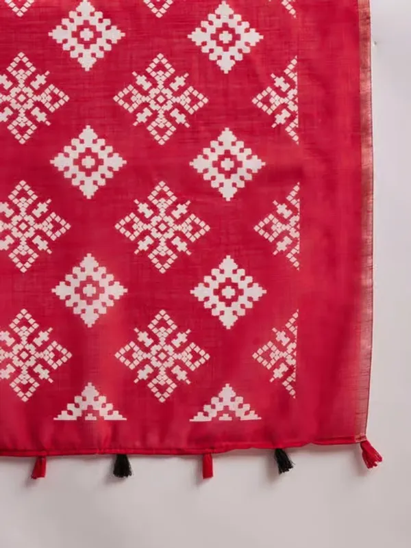 Red_And_Black_Lilan_Printed_Saree