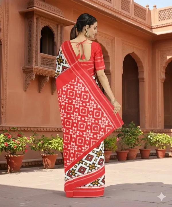 Red_Lilan_Printed_Saree