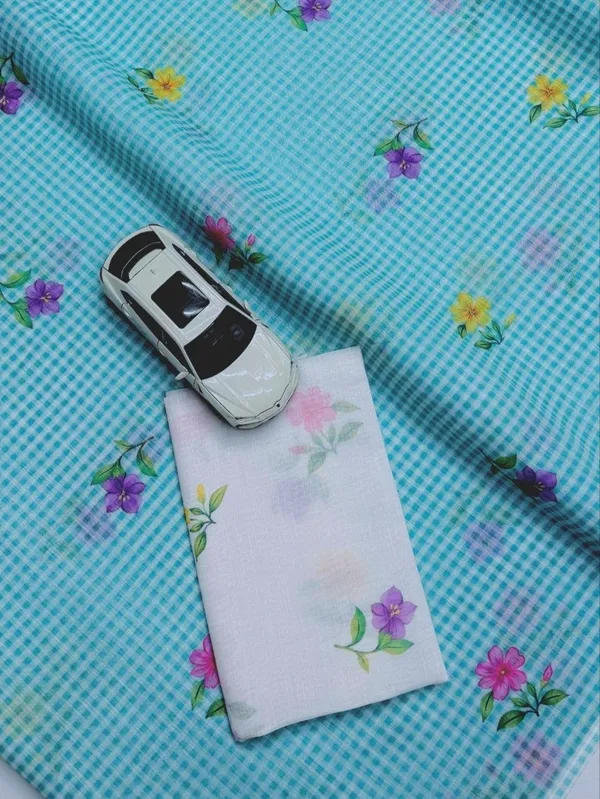 White_And_Blue_Lilan_Printed_Saree