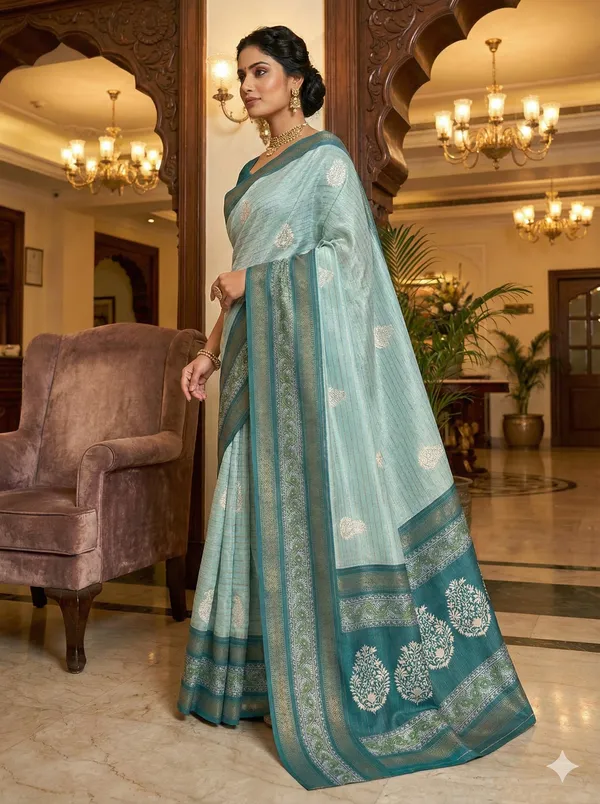 Light_Blue_Lilan_Printed_Saree