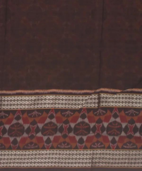 Orange_And_Brown_Lilan_Printed_Saree