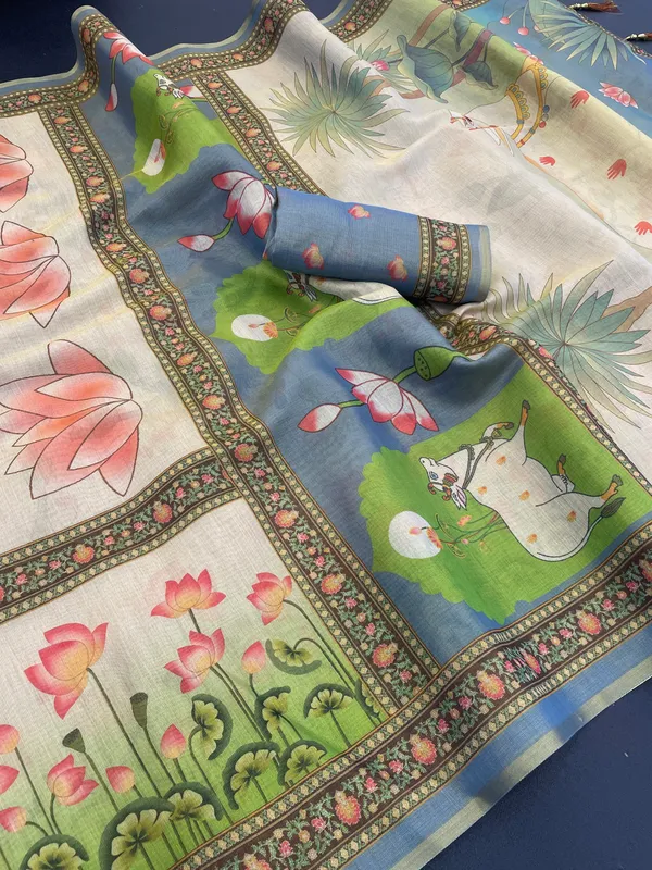 Multicolor_Lilan_Printed_Saree
