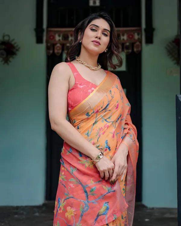 Multicolor_Lilan_Printed_Saree