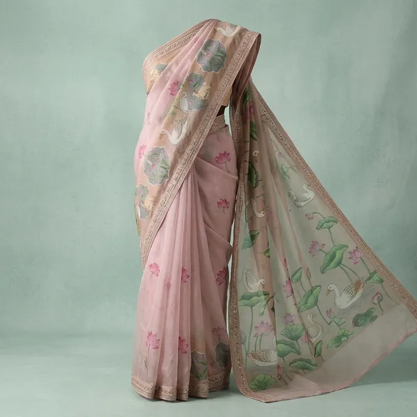 Pink_Lilan_Printed_Saree