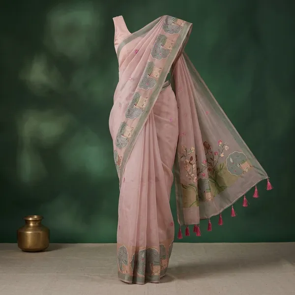 Pink_Lilan_Printed_Saree