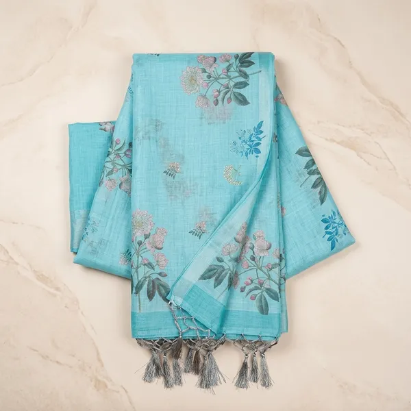 Sky_Blue_Lilan_Printed_Saree