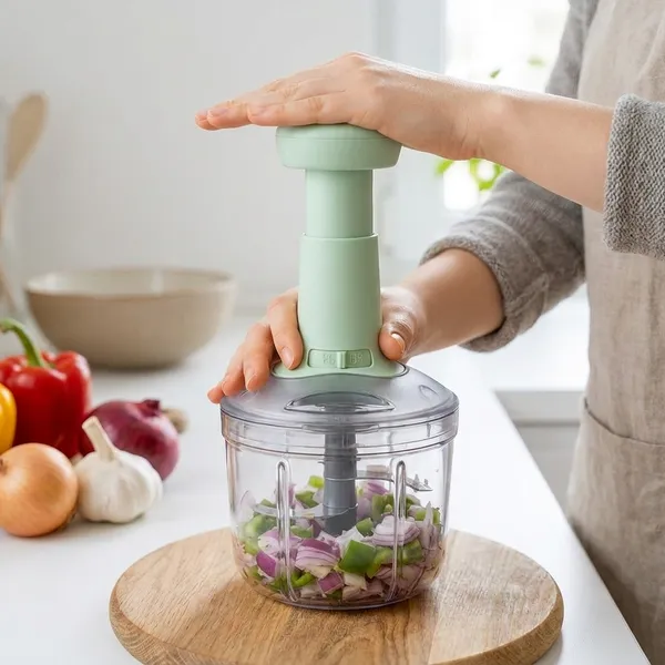 Light_Green_Plastic_6_Blade__Chop_Vegetable_And_Fruit_Cutter_Chopper_With_Easy_Push_And_Close_Button