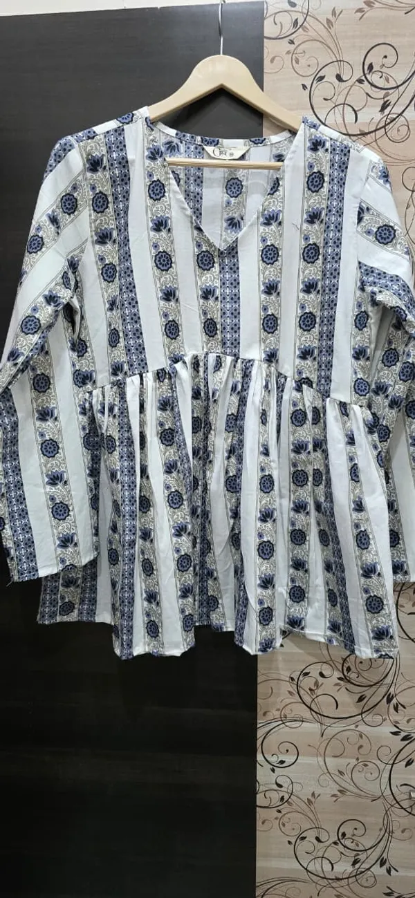 Blue_Cotton_Premium_Stylish_Top_For_Womens