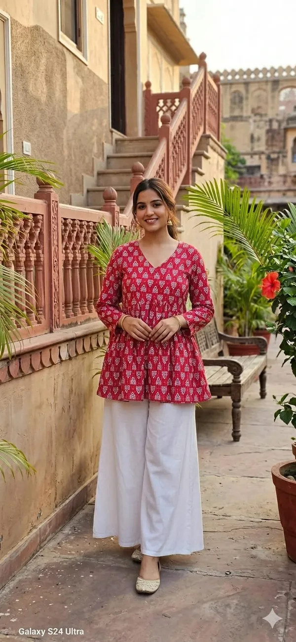 Red_Cotton_Stylish_Fashionable_Tops_For_Women