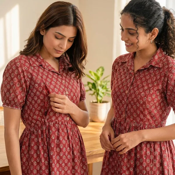 Red_Cotton_Premium_Stylish_Gown_For_Womens