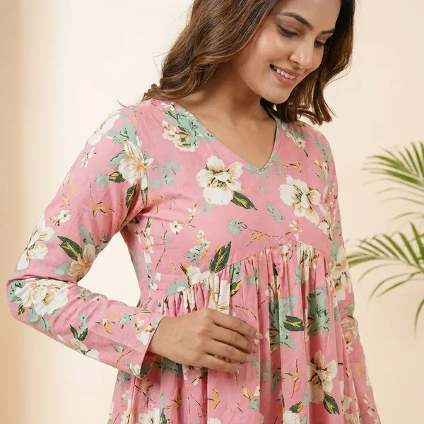 Pink_Cotton_Premium_Stylish_Top_For_Womens