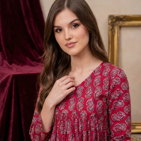 Red_Cotton_Premium_Stylish_Top_For_Womens