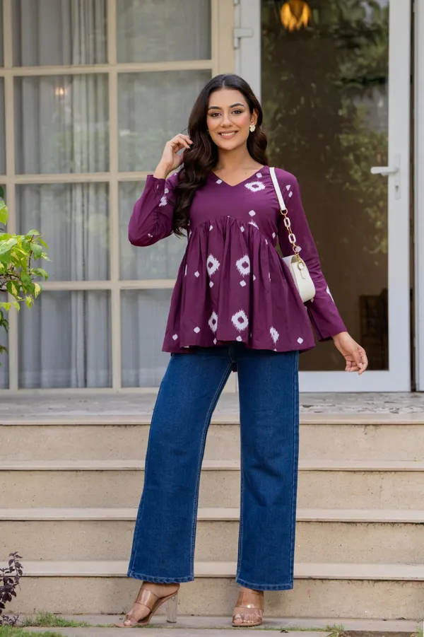 Wine_Cotton_Premium_Stylish_Top_For_Womens