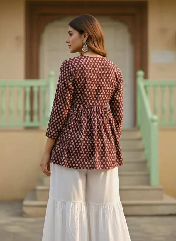 Brown_Cotton_Stylish_Fashionable_Tops_For_Women