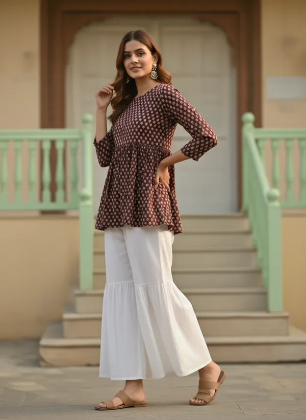 Brown_Cotton_Stylish_Fashionable_Tops_For_Women