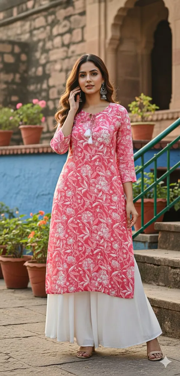 Light_Pink_Cotton_Stylish_Fashionable_Short_Kurti_For_Women