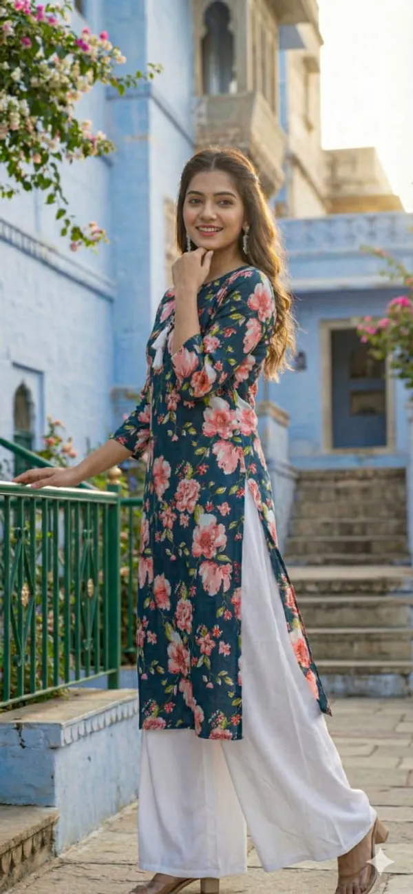 Green_Cotton_Stylish_Fashionable_Short_Kurti_For_Women