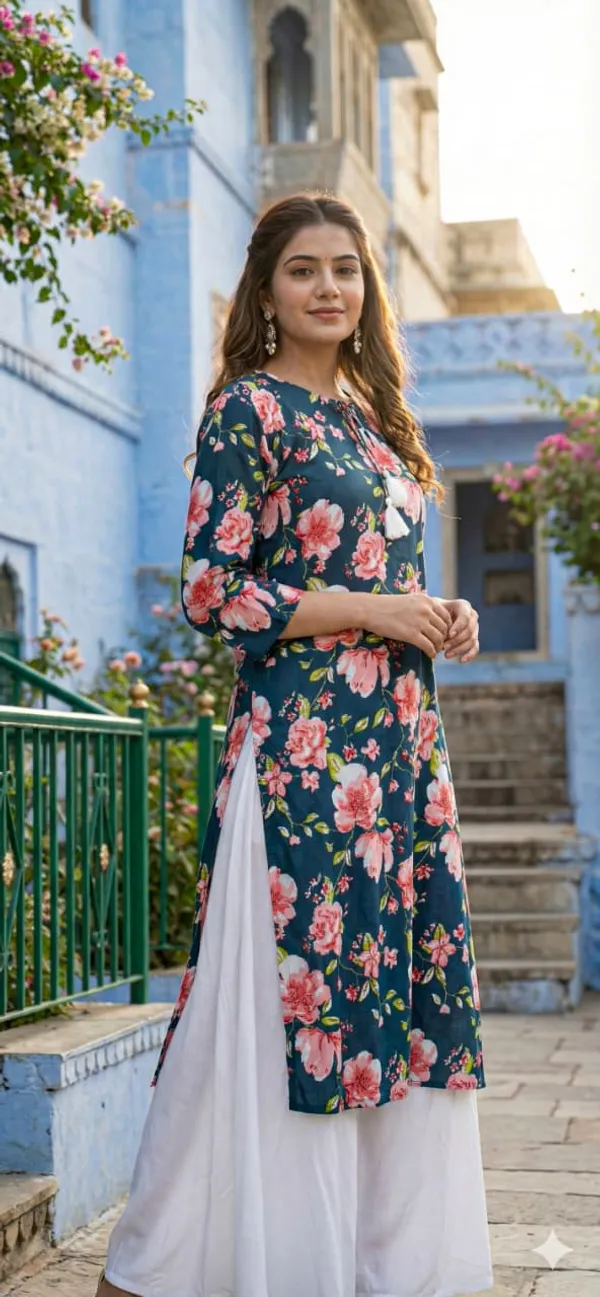 Green_Cotton_Stylish_Fashionable_Short_Kurti_For_Women