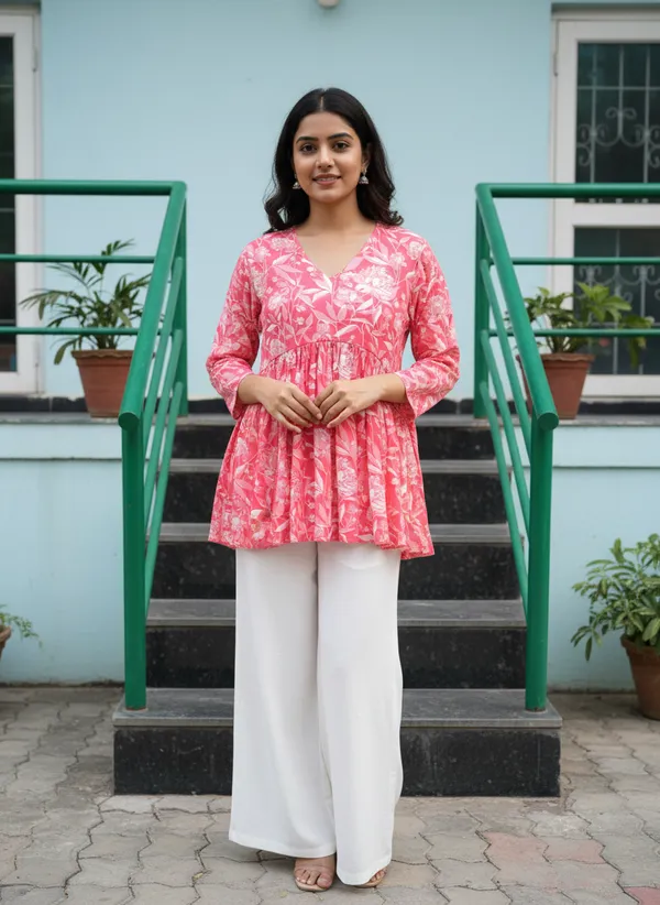Pink_Cotton_Stylish_Fashionable_Tops_For_Women