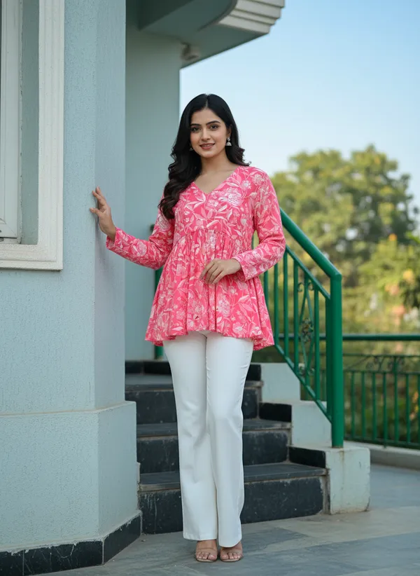 Pink_Cotton_Stylish_Fashionable_Tops_For_Women