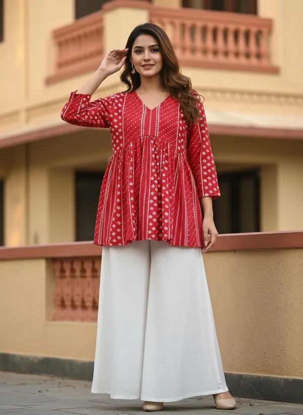 Red_Cotton_Stylish_Fashionable_Tops_For_Women