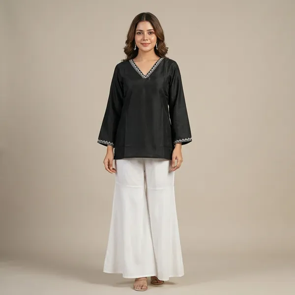 Black_Rayon_Premium_Stylish_Top_For_Womens
