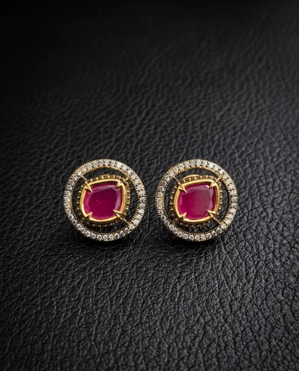 Avani_Studs_-_Ruby_Red