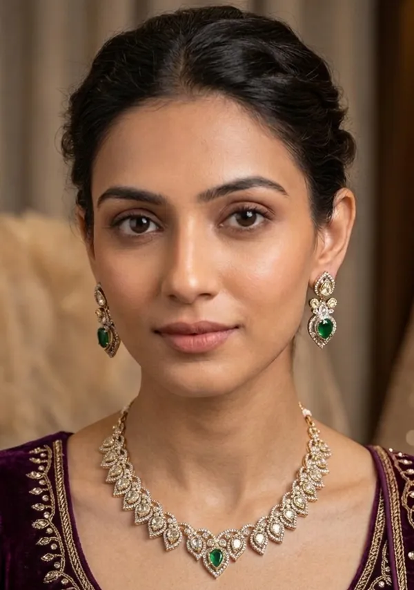 AMAIRA_NECKLACE_SET_-_EMERALD_GREEN