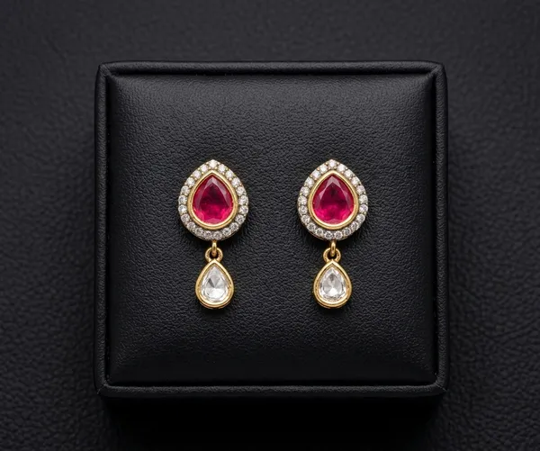 Droplet_Studs_-_Ruby_Red