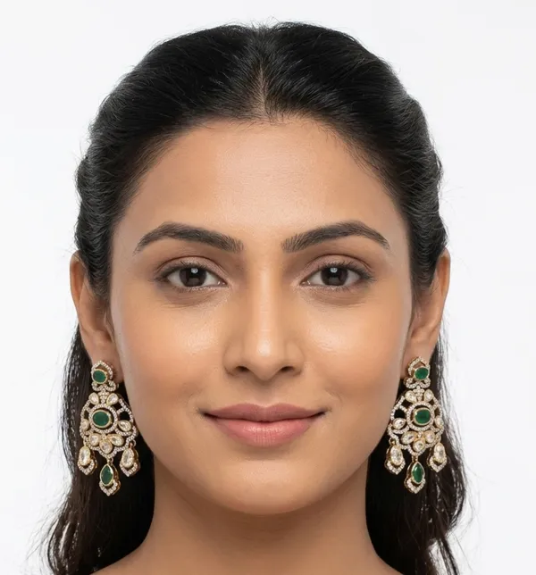 Jiya_Earrings_-_Emerald_Green