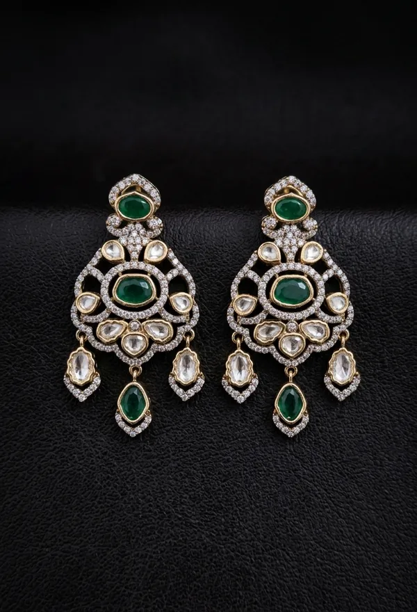 Jiya_Earrings_-_Emerald_Green
