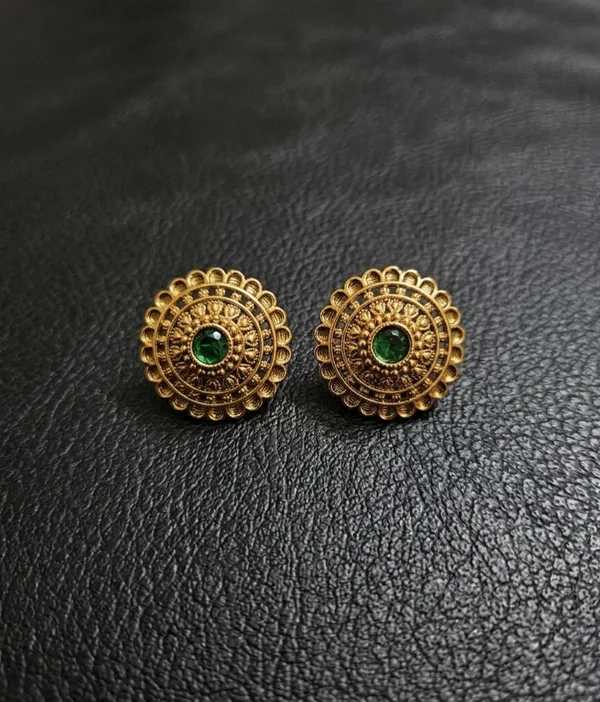 Emerald_Chakra_Studs