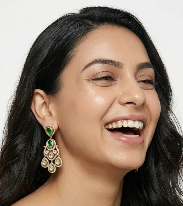 Roohi_Earrings_-_Emerald_Green